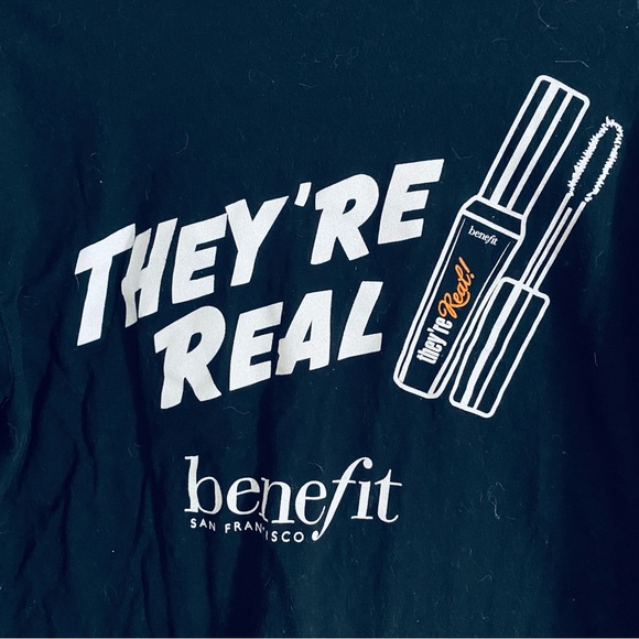 Next Level Apparel Women's Black Graphic T Shirt Benefit Cosmetics Ulta Size M - Picture 8 of 8